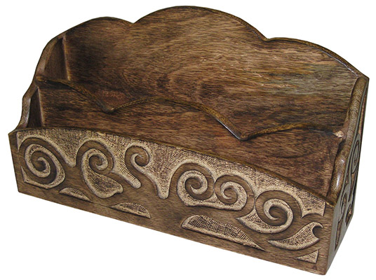 Mango Wood Tree Of Life Design Letter Rack Mango Wood Tree Of Life Design Letter Rack